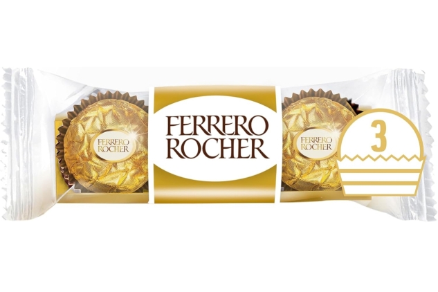 Ferrero Rocher Chocolate, 3 Balls, 37.5g | BEST BEFORE DATE 28/11/2024