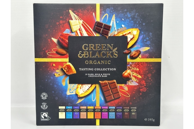 Green & Blacks 25 Mini Organic Tasting Collection Chocolate Selection 6 X 395g | Christmas Gift | BULK BUY GIFTING