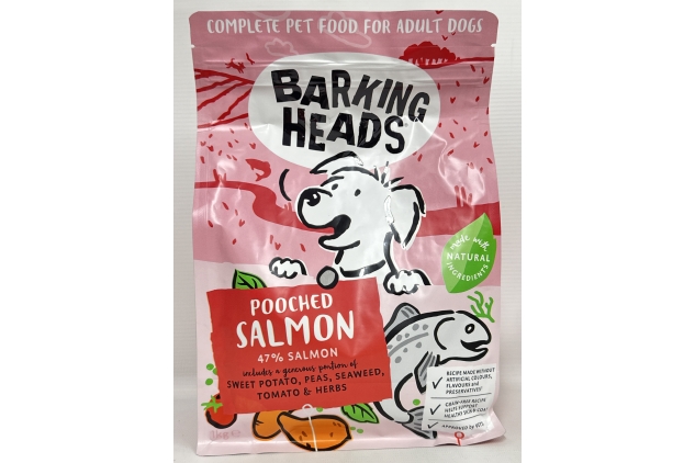 Barking Heads Dry Adult Dog Food Salmon 1kg