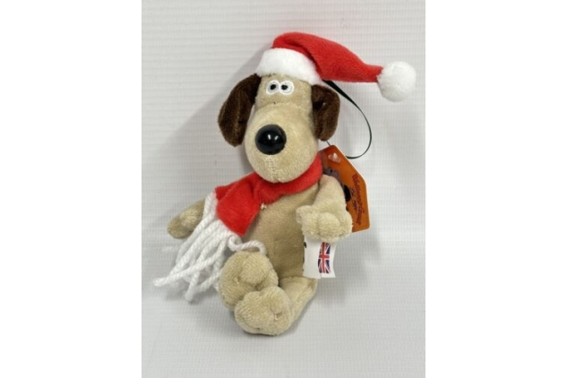 Wallace & Gromit Novelty Christmas Tree Decoration Santa Hat & Scarf | Set Of 6