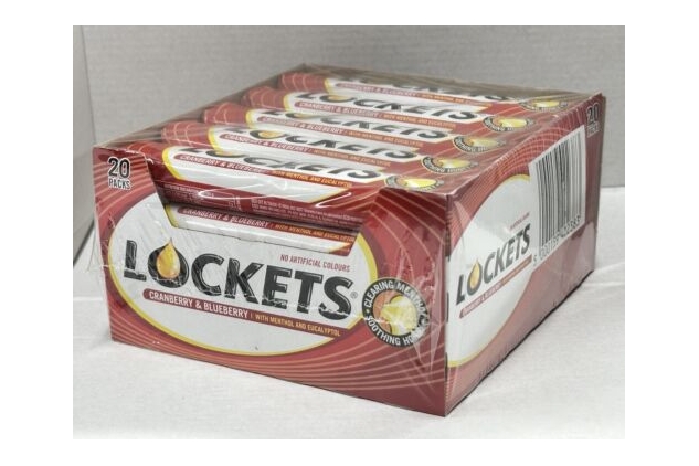 Wrigley's Lockets Cranberry & Blueberry Lozenges 41 g (Pack of 20)