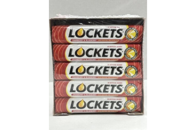 Wrigley's Lockets Cranberry & Blueberry Lozenges 41 g (Pack of 20)