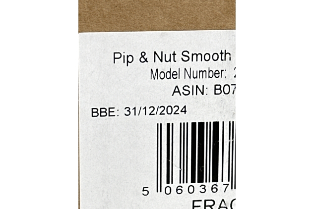 Pip & Nut Smooth Peanut Butter 1kg (PACK OF 2) Natural, Palm Oil Free