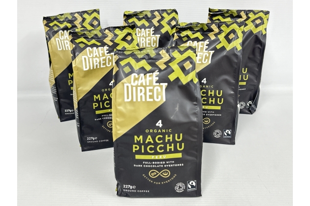 Cafedirect Machu Picchu Organic Fairtrade Ground Arabica Coffee 200 g (Pack of 6)