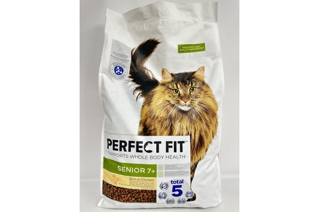 Perfect Fit Senior 7+ Dry Cat Food | Complete Nutrition for Cats Aged 7+ | Rich in Chicken | 7kg Bag