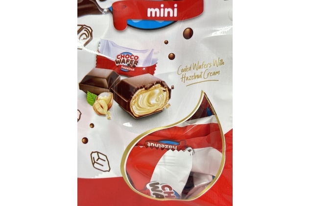 Choco Coated Wafers With Hazelnut Cream Centre 120g