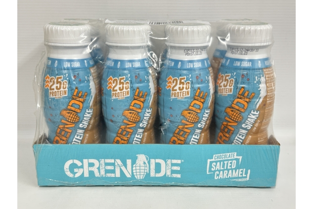 Grenade High Protein Shake, 24 X 330ml - CHOCOLATE SALTED CARAMEL Flavour