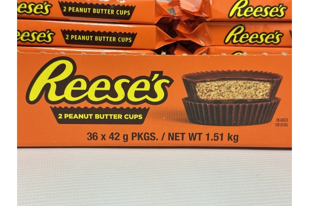 Reese's Chocolate Peanut Butter Cups, Pack of 36 x 42g