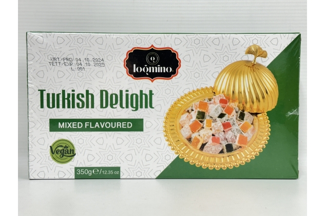 Turkish Delight VARIETY Flavours 350g | Vegan | ROSE, LEMON, VANILLA, APPLE