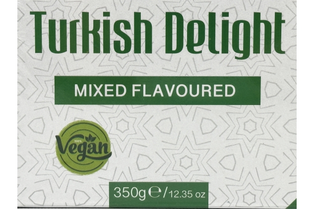 Turkish Delight VARIETY Flavours 350g | Vegan | ROSE, LEMON, VANILLA, APPLE