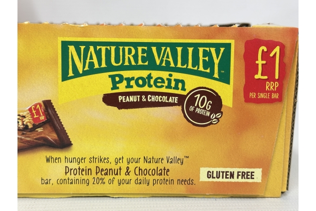 Nature Valley Protein Cereal Bars, Peanut & Chocolate, Gluten-Free, 40g (Pack of 24)