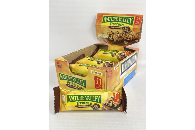 Nature Valley Protein Cereal Bars, Peanut & Chocolate, Gluten-Free, 40g (Pack of 12)