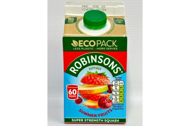 Robinsons Summer Fruits Flavour Super Strength Squash Cordial 6 X 500ml 360 SERVINGS