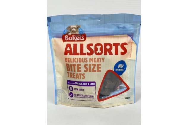 Bakers Allsorts Chicken, Beef and Lamb Dog Treats 98g (Pack of 6)