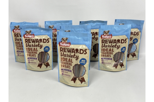 Bakers Rewards Dog Treats Mixed Variety 100g, Pack of 8