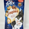 Felix Crispies Cat Treats Beef and Chicken 45g, Pack of 8