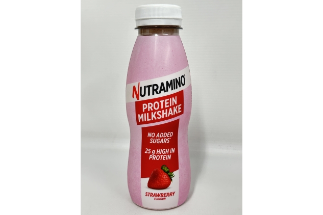 Nutramino Nutra-Go STRAWBERRY Flavour High Protein Milkshake - 24 Pack (330ml) Diet Meal Replacement Like Slimfast Shakes