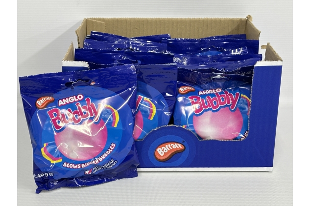 Barratt ANGLO BUBBLY Bubble Gum 18 X 49g | Childhood Sweets | Bulk Buy Deal