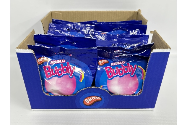 Barratt ANGLO BUBBLY Bubble Gum 18 X 49g | Childhood Sweets | Bulk Buy Deal