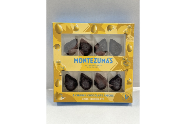 Montezumas Easter 8 Dark Chocolate Chunky Chicks 90g