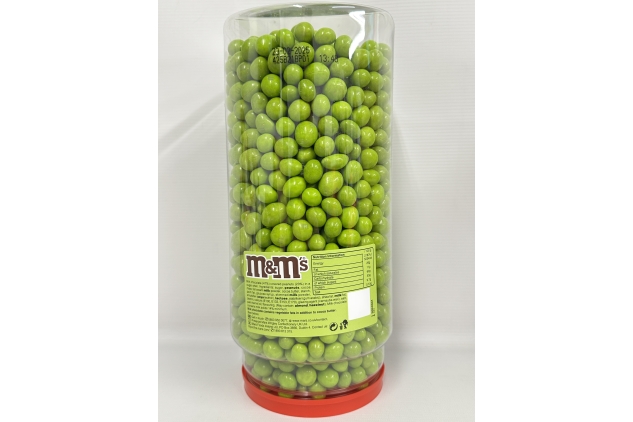 M&M's Peanut Chocolate ELECTRIC GREEN Colour Bulk Buy Sweets, 4kg Tub | Displays | Pick & Mix