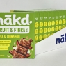 Nakd Apple & Cinnamon Fruit & Fibre Bars - Vegan, Gluten-Free, Healthy Snack, 36 x 44g