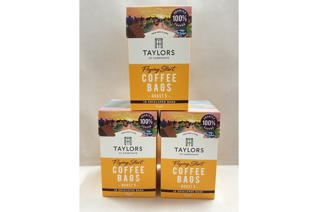 Taylors of Harrogate Flying Start Coffee Bags 3 Boxes of 10 (Total 30 Bags)