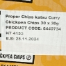 PROPER CHIPS Katsu Curry Flavour Chickpea Based Crisps, 30 x 30g