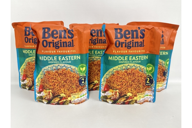 Bens Original MIDDLE EASTERN Inspired Flavour Rice Pouches 5 X 250g