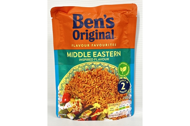 Bens Original MIDDLE EASTERN Inspired Flavour Rice Pouches 6 X 250g