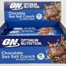 Optimum Nutrition Chocolate Sea Salt Crunch Protein Bar - High Protein, 12 x 55g Bars, Perfect Post-Workout Snack