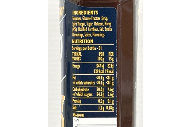 HP Sauce Sweet and Tangy Honey Woodsmoke Barbecue, 465g