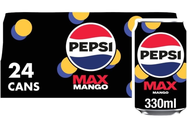 Pepsi Max MANGO, 330ml (Pack of 24)