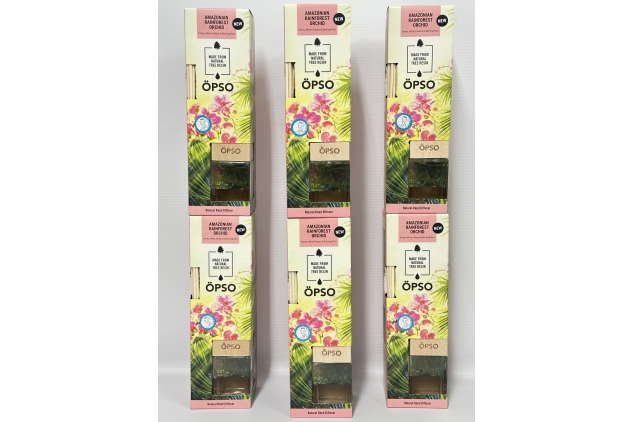 OPSO Amazonian Rainforest Orchid Natural Reed Diffuser 6 X 50ML