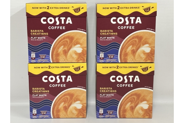 Costa Coffee Dolce Gusto Pods Barista Creations FLAT WHITE 40 Servings