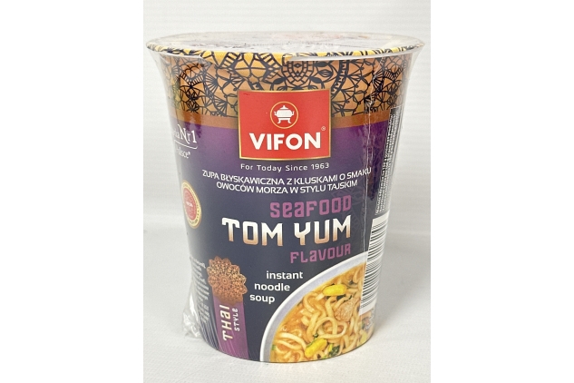 VIFON Seafood TOM YUM Flavour Instant Noodle Soup THAI Style 8 X 67g