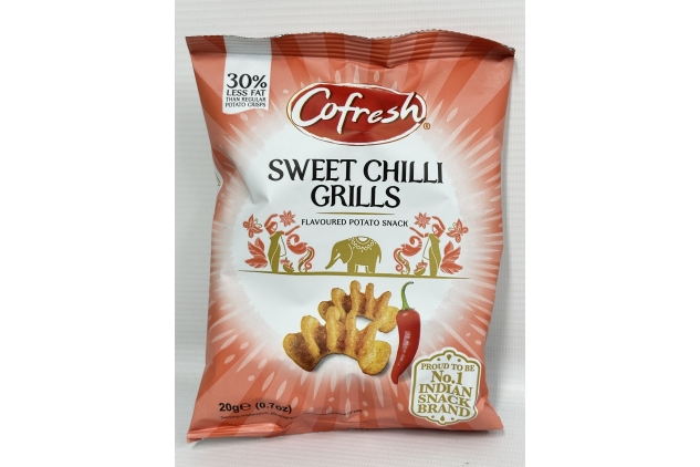 COFRESH Sweet Chilli Grills Flavoured Potato Snack 12 X 20g Bags