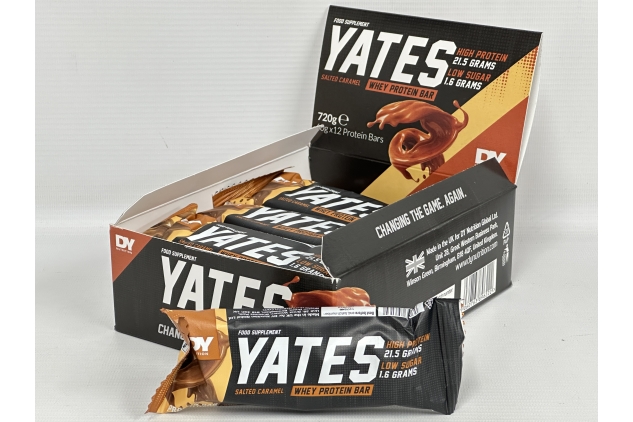 Whey Protein Bars | SALTED CARAMEL Flavour | 12 X 60g | 21.5g Protein Per Bar