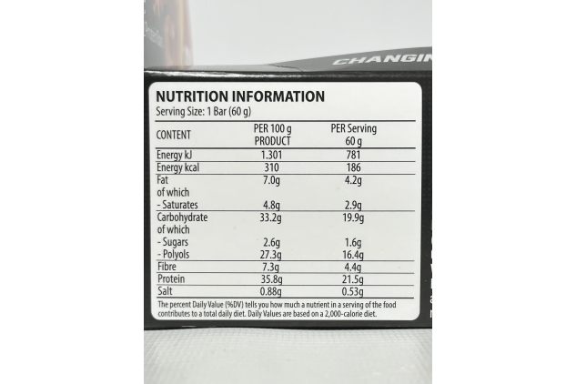 Whey Protein Bars | SALTED CARAMEL Flavour | 24 X 60g | 21.5g Protein Per Bar | NY Nutrition YATES