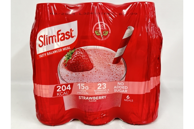 24 X SlimFast Ready To Drink Shakes 325ml Strawberry Vanilla Chocolate & Banana 2