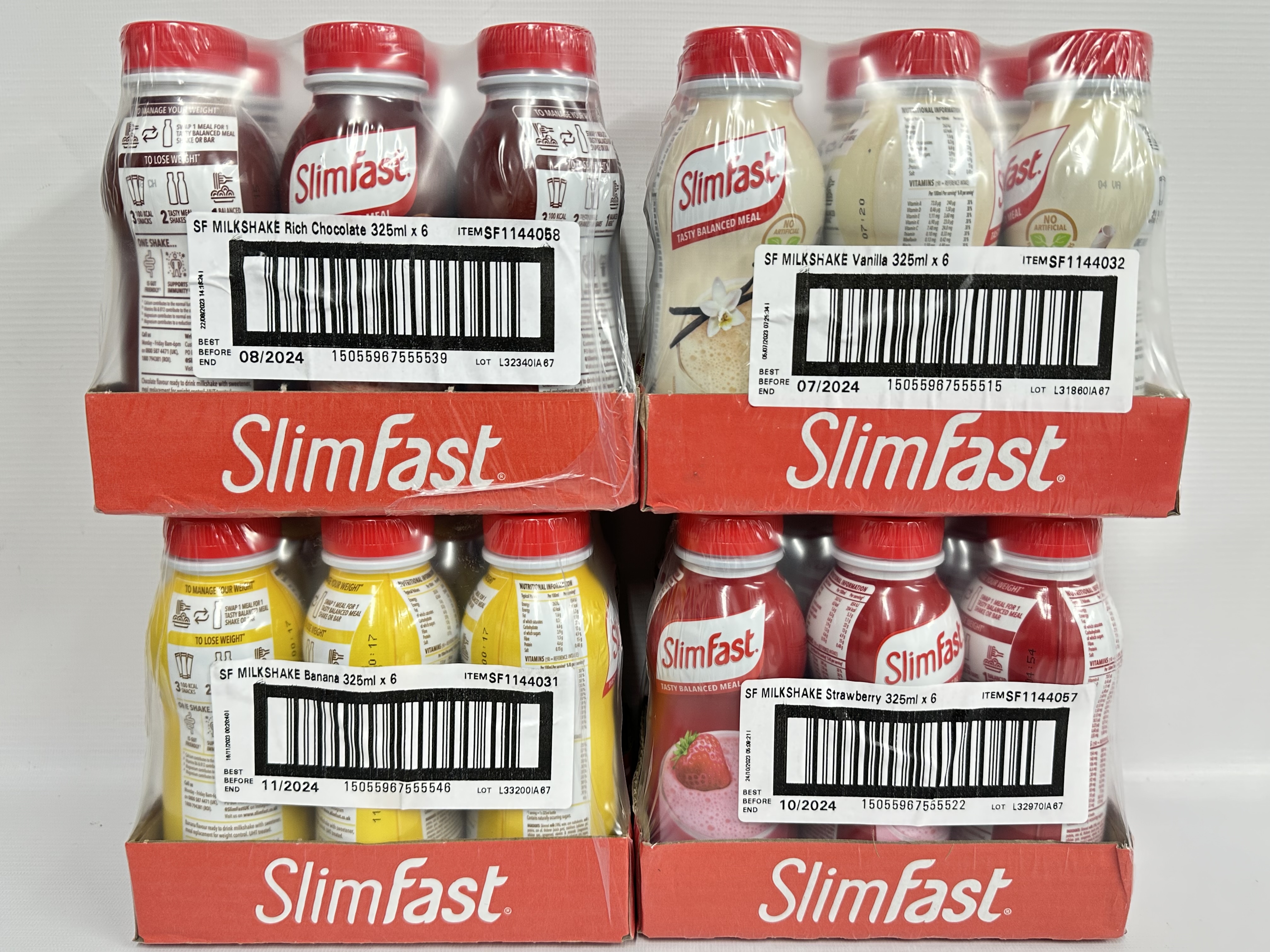 SlimFast Variety Pack Ready To Drink Meal Replacement Shakes 24 X