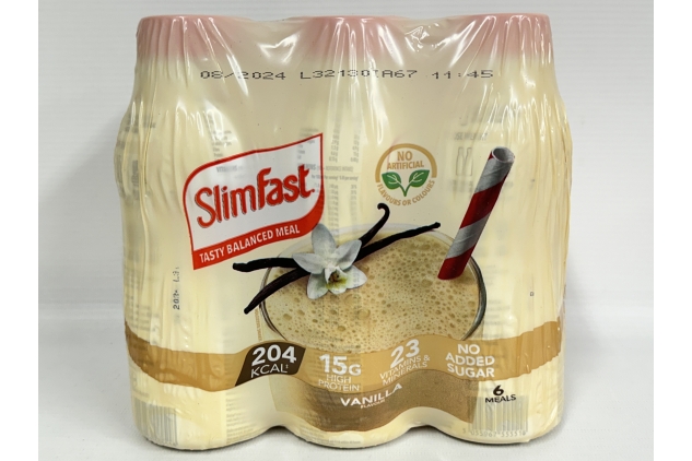 24 X SlimFast Ready To Drink Shakes 325ml Strawberry Vanilla Chocolate & Banana 3