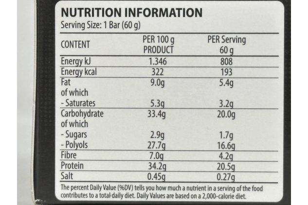 NY Nutrition Yates Whey Protein Bars – White Choc Peanut Flavour, 24 x 60g, 20.5g Protein Per Bar