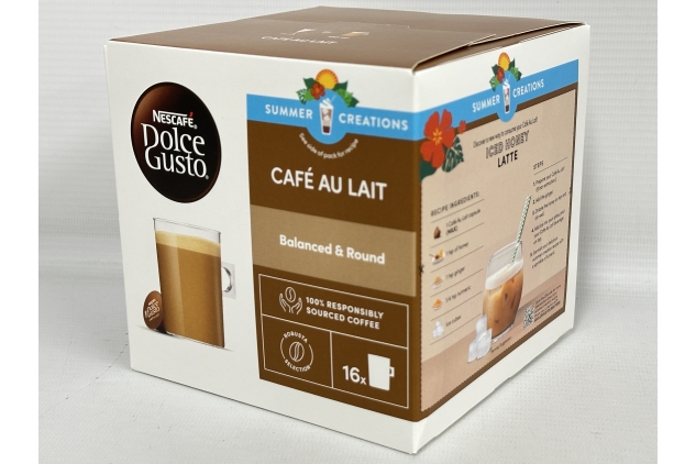 Nescafe Dolce Gusto Cafe Au Lait Coffee Pods – 96 Capsules (Pack of 6, 16 Pods Per Pack)