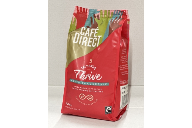 Cafedirect Thrive Intense Roast Fairtrade Ground Coffee 200 g (Pack of 6)