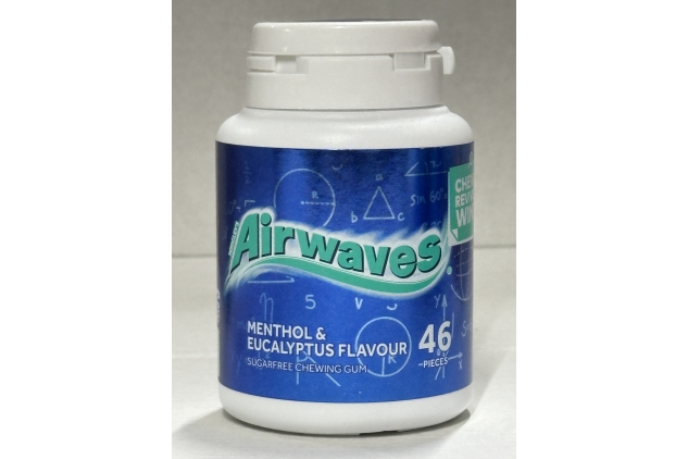 Wrigley’s AIRWAVES Sugar-free Chewing Gum, 6 Packs of 46 Pieces