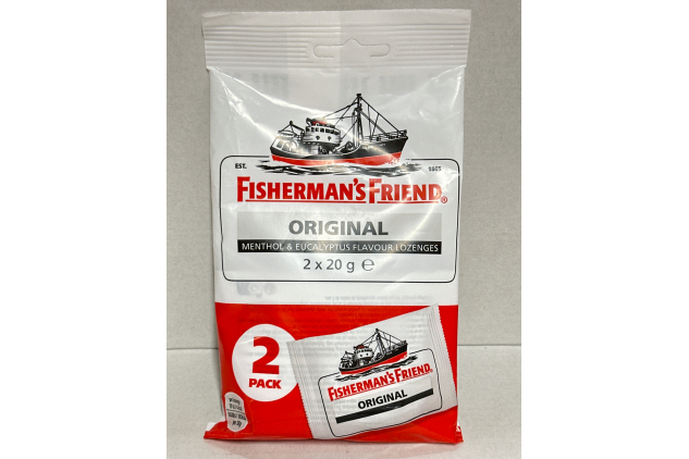 Fisherman's Friend Original Menthol and Eucalyptus Flavour Lozenges 2 X 25g Pack