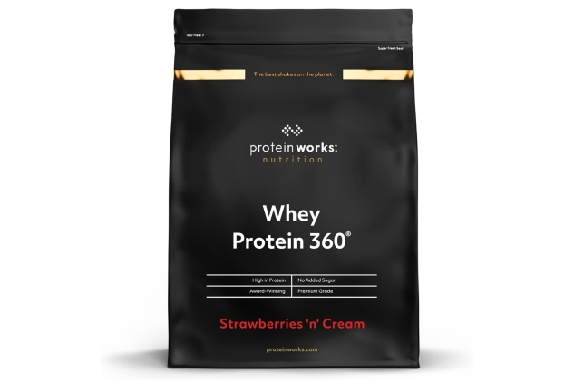 Protein Works | Whey Protein 360 | Strawberries & Cream Flavour | 2.4kg Bag | 80 Servings