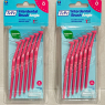 2 X TePe Angled 0.4mm Pink Interdental Brushes - Pack of 6