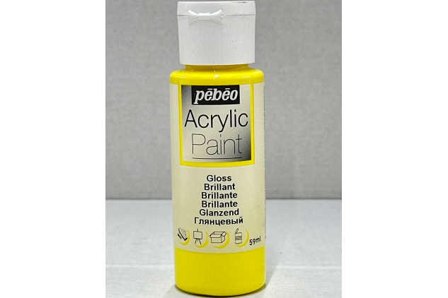 Acrylic Paint Bright Yellow Gloss | 59ml